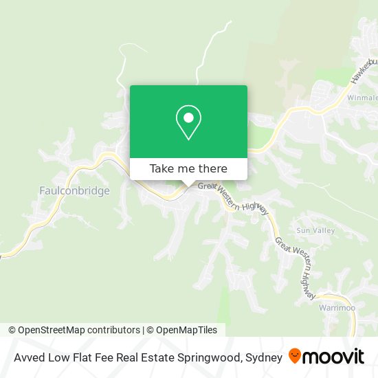 Avved Low Flat Fee Real Estate Springwood map