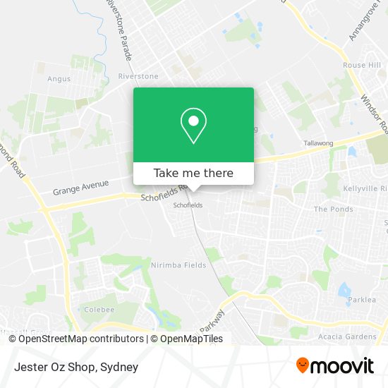 Jester Oz Shop map