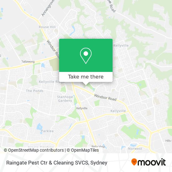 Mapa Raingate Pest Ctr & Cleaning SVCS