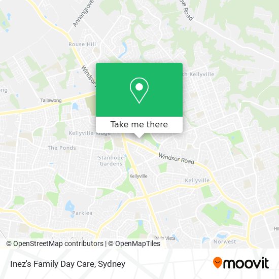 Inez's Family Day Care map