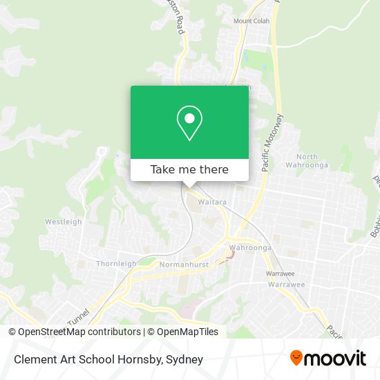 Mapa Clement Art School Hornsby