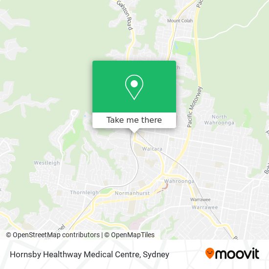Hornsby Healthway Medical Centre map