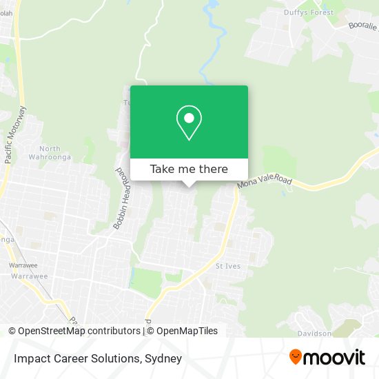 Impact Career Solutions map