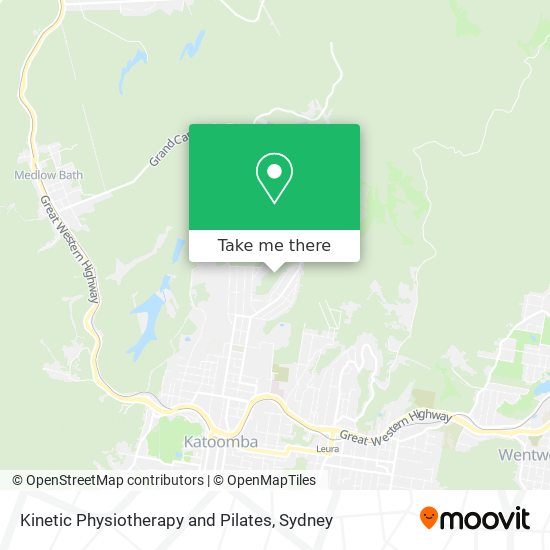 Kinetic Physiotherapy and Pilates map