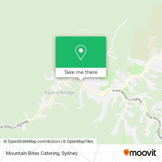 Mountain Bites Catering map