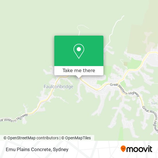 Emu Plains Concrete map