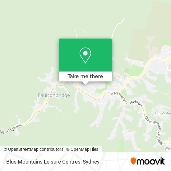 Mapa Blue Mountains Leisure Centres