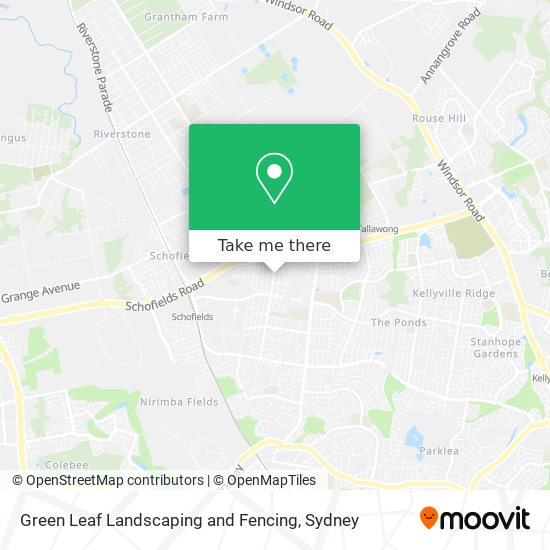 Green Leaf Landscaping and Fencing map