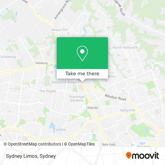 Mapa Sydney Limos