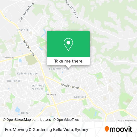 Fox Mowing & Gardening Bella Vista map