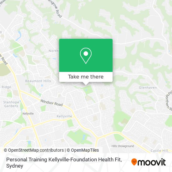 Personal Training Kellyville-Foundation Health Fit map