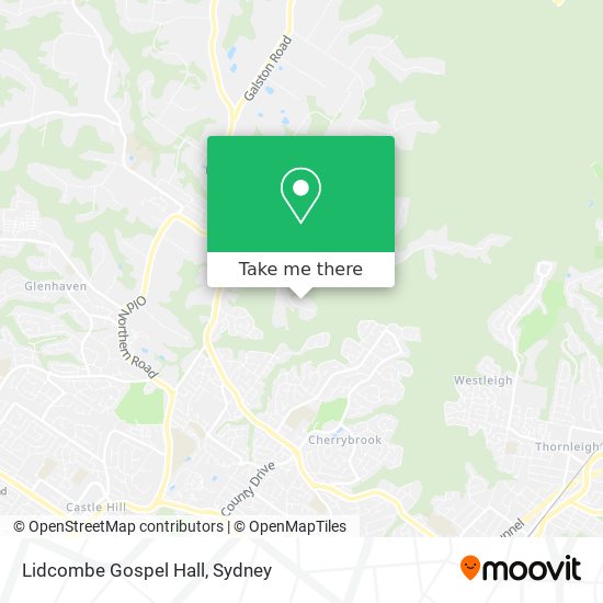 Lidcombe Gospel Hall map