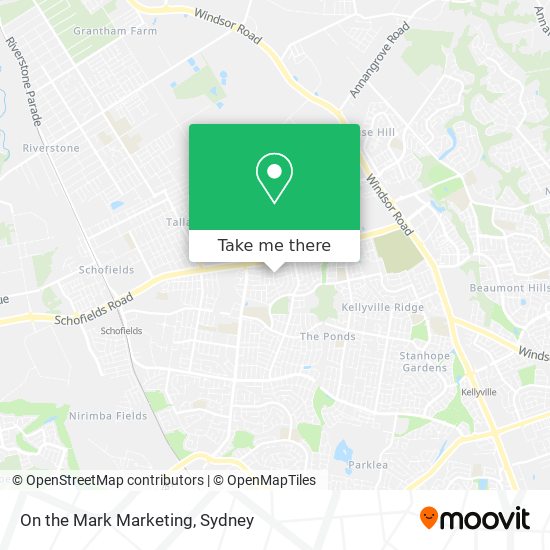 Mapa On the Mark Marketing