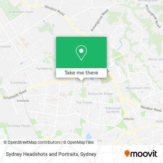Sydney Headshots and Portraits map