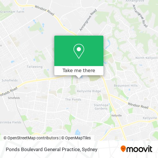 Ponds Boulevard General Practice map