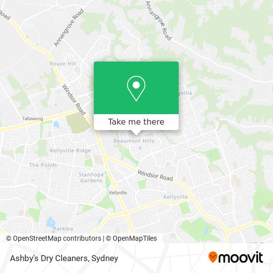 Mapa Ashby's Dry Cleaners