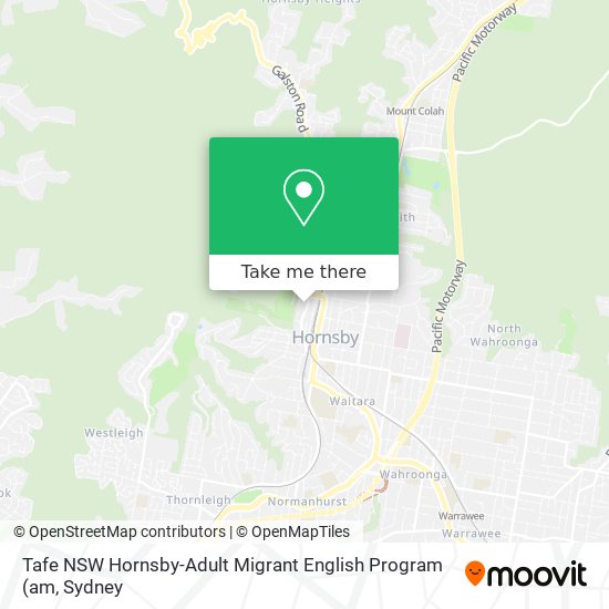 Tafe NSW Hornsby-Adult Migrant English Program map