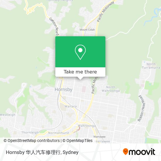 Hornsby 华人汽车修理行 map
