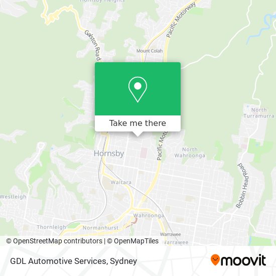 GDL Automotive Services map