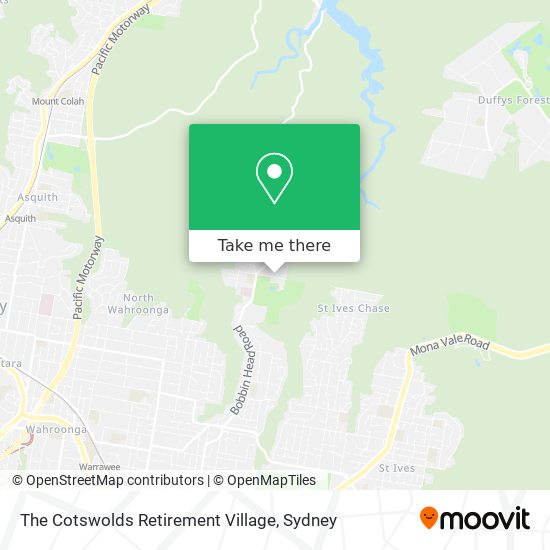 The Cotswolds Retirement Village map