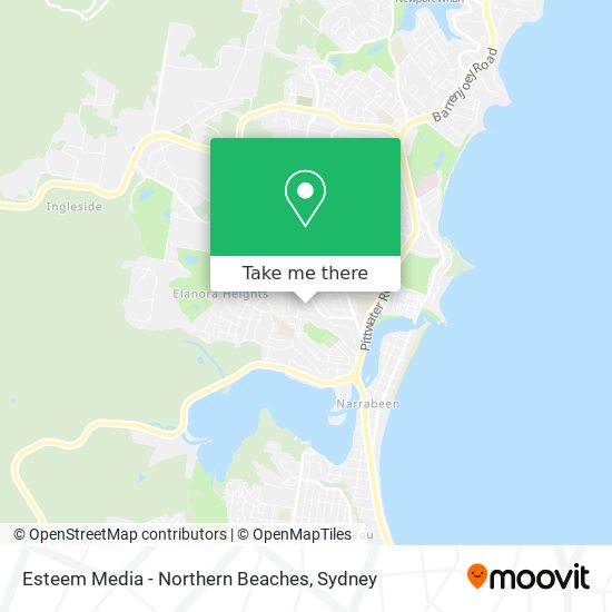 Mapa Esteem Media - Northern Beaches