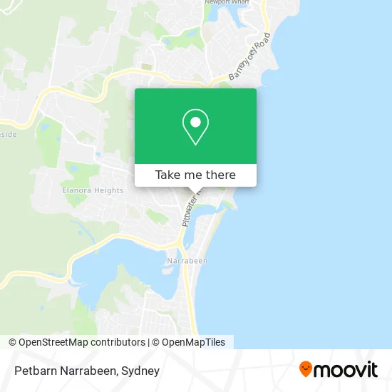 Petbarn Narrabeen map