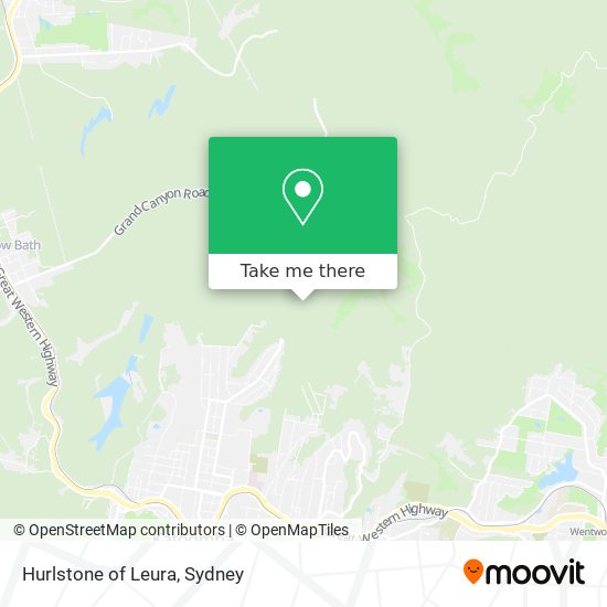 Hurlstone of Leura map