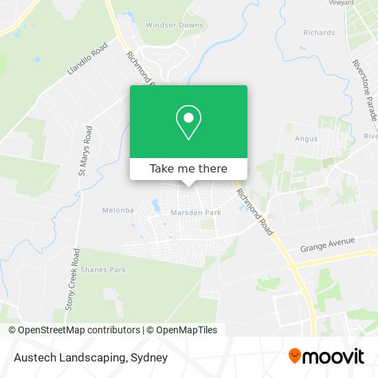 Austech Landscaping map