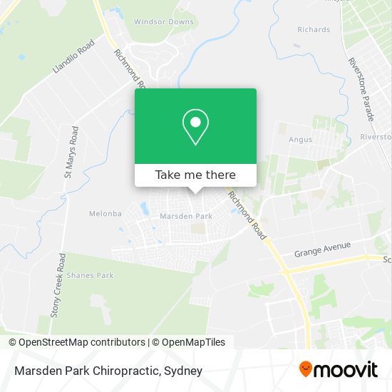 Marsden Park Chiropractic map