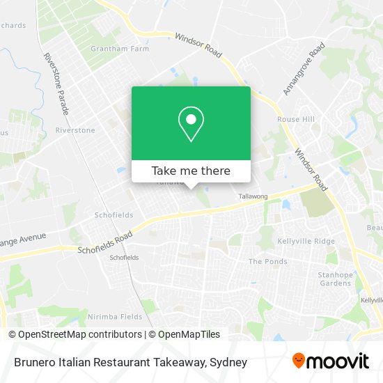 Mapa Brunero Italian Restaurant Takeaway