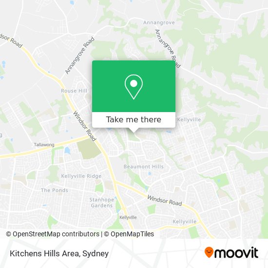 Mapa Kitchens Hills Area