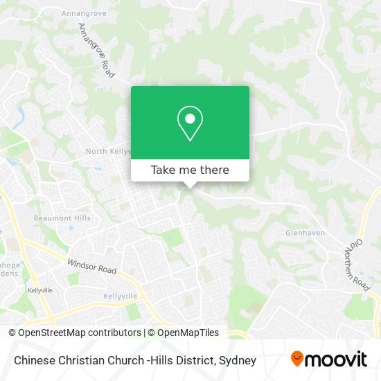 Chinese Christian Church -Hills District map