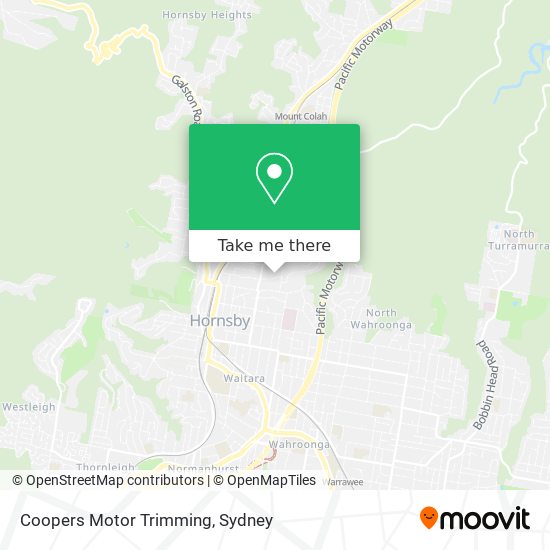 Coopers Motor Trimming map