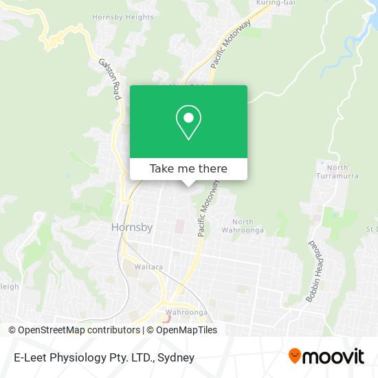 E-Leet Physiology Pty. LTD. map