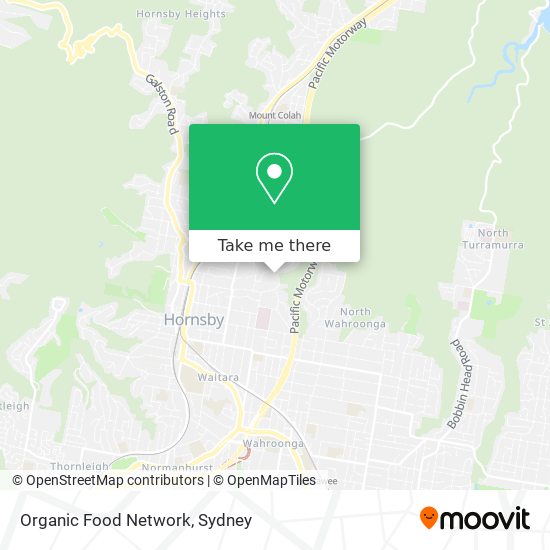 Mapa Organic Food Network