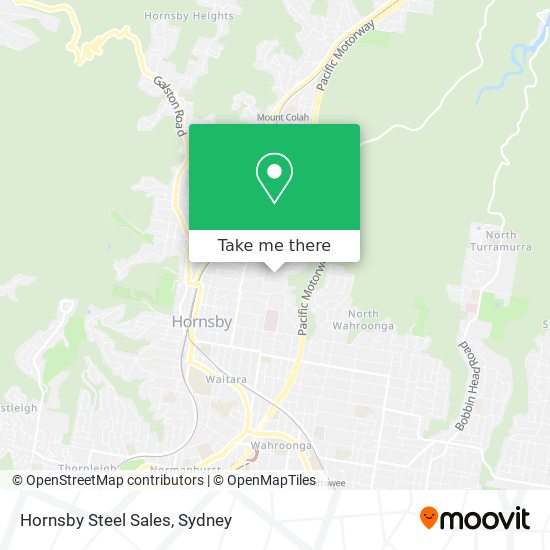 Hornsby Steel Sales map