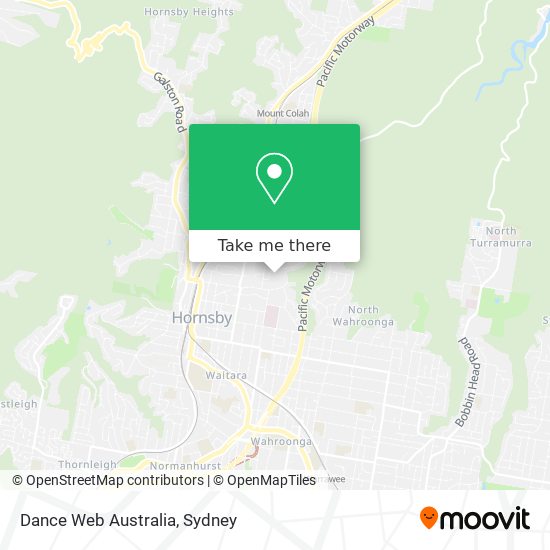 Dance Web Australia map