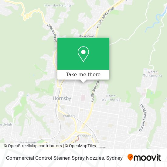 Commercial Control Steinen Spray Nozzles map