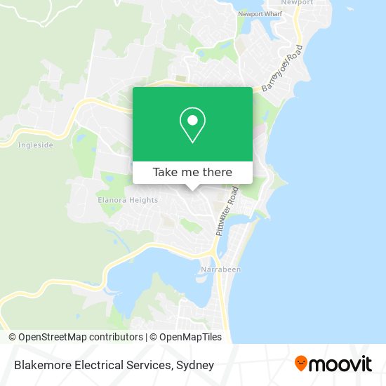 Blakemore Electrical Services map