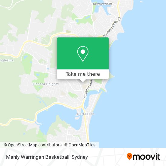 Mapa Manly Warringah Basketball