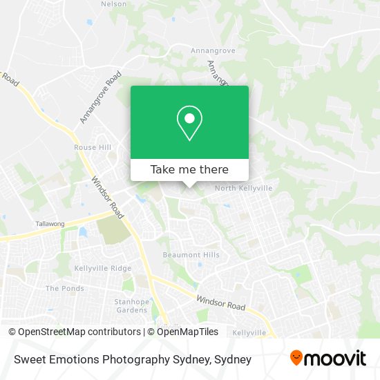 Sweet Emotions Photography Sydney map