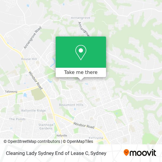 Mapa Cleaning Lady Sydney End of Lease C