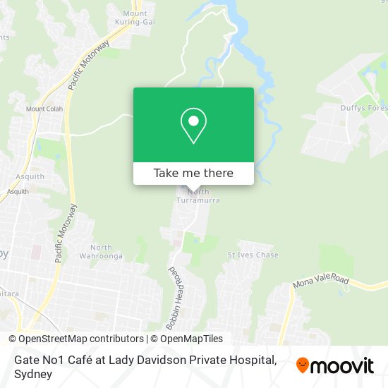 Gate No1 Café at Lady Davidson Private Hospital map