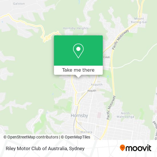 Riley Motor Club of Australia map