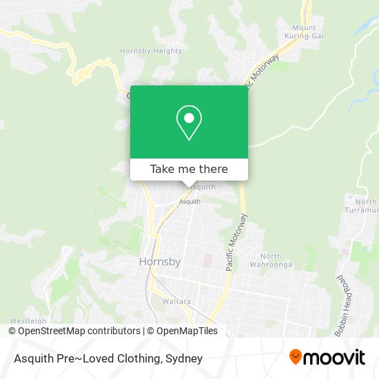 Asquith Pre~Loved Clothing map