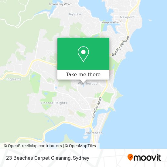 23 Beaches Carpet Cleaning map