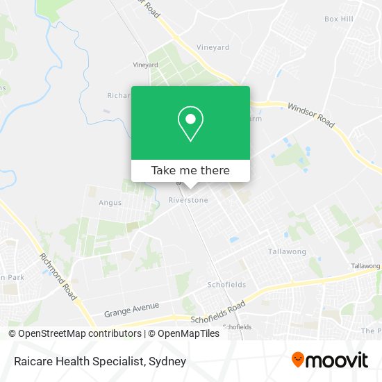 Raicare Health Specialist map