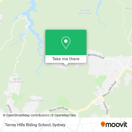 Mapa Terrey Hills Riding School