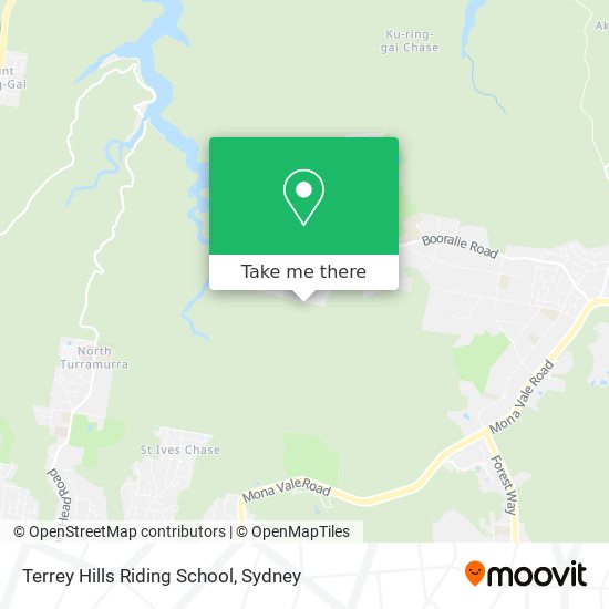 Terrey Hills Riding School map