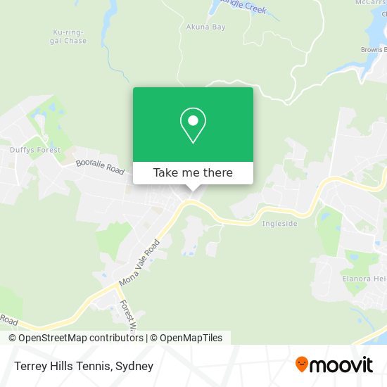 Terrey Hills Tennis map